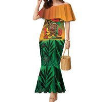 Vanuatu Independence Day Mermaid Dress Chibi Boar Proud To Be A Ni-Van LT14 Women Multicolor - Polynesian Pride