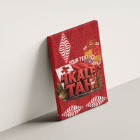 Tonga Rugby Custom Canvas Wall Art 2026 Go Ikale Tahi Ngatu Pattern