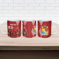 Tonga Rugby Custom Ceramic Mug 2026 Go Ikale Tahi Ngatu Pattern