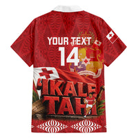 Tonga Rugby Custom Hawaiian Shirt 2026 Go Ikale Tahi Ngatu Pattern LT14 - Polynesian Pride