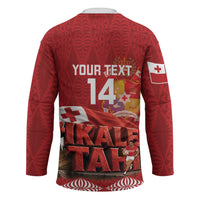 Tonga Rugby Custom Hockey Jersey 2026 Go Ikale Tahi Ngatu Pattern