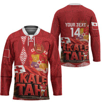 Tonga Rugby Custom Hockey Jersey 2026 Go Ikale Tahi Ngatu Pattern