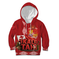 Tonga Rugby Custom Kid Hoodie 2026 Go Ikale Tahi Ngatu Pattern