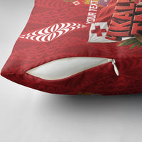 Tonga Rugby Custom Pillow Cover 2026 Go Ikale Tahi Ngatu Pattern