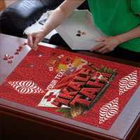 Tonga Rugby Custom Puzzle 2026 Go Ikale Tahi Ngatu Pattern