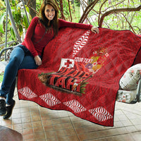 Tonga Rugby Custom Quilt 2026 Go Ikale Tahi Ngatu Pattern