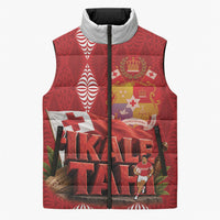 Tonga Rugby Custom Sleeveless Puffer Jacket 2026 Go Ikale Tahi Ngatu Pattern
