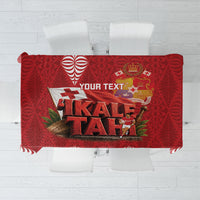 Tonga Rugby Custom Tablecloth 2026 Go Ikale Tahi Ngatu Pattern