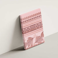 Pastel Pink Samoa Siapo Teuila Flowers Canvas Wall Art - Polynesian Pride