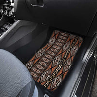 Malo e lelei Tonga Car Mats Tongan Ngatu Vintage Brown - Polynesian Pride