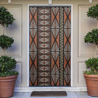 Malo e lelei Tonga Door Cover Tongan Ngatu Vintage Brown LT14 Brown - Polynesian Pride