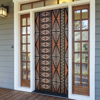 Malo e lelei Tonga Door Cover Tongan Ngatu Vintage Brown LT14 - Polynesian Pride