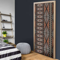 Malo e lelei Tonga Door Cover Tongan Ngatu Vintage Brown LT14 - Polynesian Pride