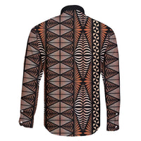 Malo e lelei Tonga Family Matching Short Sleeve Bodycon Dress and Hawaiian Shirt Tongan Ngatu Vintage Brown - Polynesian Pride