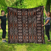 Malo e lelei Tonga Quilt Tongan Ngatu Vintage Brown - Polynesian Pride