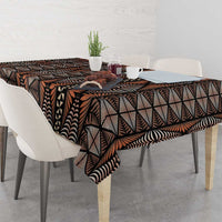 Malo e lelei Tonga Tablecloth Tongan Ngatu Vintage Brown - Polynesian Pride