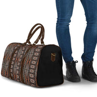 Malo e lelei Tonga Travel Bag Tongan Ngatu Vintage Brown LT14 - Polynesian Pride