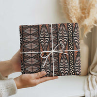 Malo e lelei Tonga Wrapping Paper Tongan Ngatu Vintage Brown - Polynesian Pride