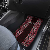 Tonga Rugby Car Mats 2025 Mate Maa Tonga Ngatu Motif - Polynesian Pride