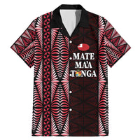 Tonga Rugby Personalised Family Matching Mermaid Dress and Hawaiian Shirt 2025 Mate Maa Tonga Ngatu Motif - Polynesian Pride