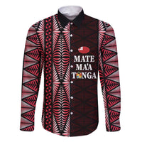 Tonga Rugby Personalised Family Matching Short Sleeve Bodycon Dress and Hawaiian Shirt 2025 Mate Maa Tonga Ngatu Motif - Polynesian Pride