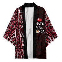 Tonga Rugby Personalised Kimono 2025 Mate Maa Tonga Ngatu Motif - Polynesian Pride