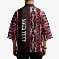 Tonga Rugby Personalised Kimono 2025 Mate Maa Tonga Ngatu Motif - Polynesian Pride