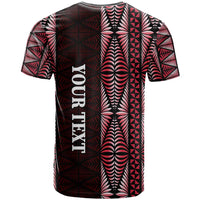 Tonga Rugby Personalised T Shirt 2025 Mate Maa Tonga Ngatu Motif - Polynesian Pride