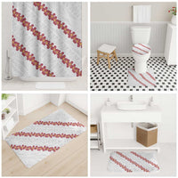 White Sunday Tonga Fakame Bathroom Set Tongan Ngatu Heilala Lei LT14 - Polynesian Pride