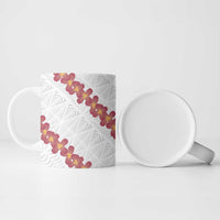 White Sunday Tonga Fakame Ceramic Mug Tongan Ngatu Heilala Lei - Polynesian Pride