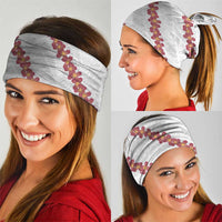 White Sunday Tonga Fakame Neck Gaiter Tongan Ngatu Heilala Lei - Polynesian Pride