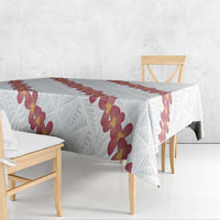 White Sunday Tonga Fakame Tablecloth Tongan Ngatu Heilala Lei - Polynesian Pride