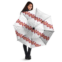 White Sunday Tonga Fakame Umbrella Tongan Ngatu Heilala Lei - Polynesian Pride