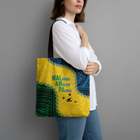 Malampa Province Vanuatu Tote Bag Map With Polynesian Pattern LT14 - Polynesian Pride