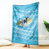 Aloha Hawaii Humuhumu Reef Triggerfish Blanket Hawaiian Leis Kakau Pattern LT14 - Polynesian Pride
