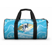 Aloha Hawaii Humuhumu Reef Triggerfish Duffle Bag Hawaiian Leis Kakau Pattern