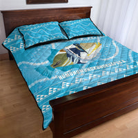Aloha Hawaii Humuhumu Reef Triggerfish Quilt Bed Set Hawaiian Leis Kakau Pattern LT14 - Polynesian Pride