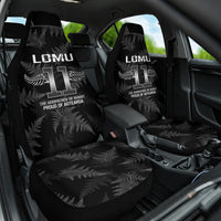 New Zealand Silver Fern Rugby Car Seat Cover Aotearoa Godfather Proud Gone But Never Forgotten LT14 One Size Black - Polynesian Pride