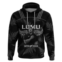 New Zealand Silver Fern Rugby Hoodie Aotearoa Godfather Proud Gone But Never Forgotten LT14 Black - Polynesian Pride