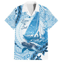 New Zealand Saling Family Matching Puletasi and Hawaiian Shirt Aotearoa Yacht Racing - Born To Sail