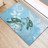Polynesia Valentine's Day Rubber Doormat SeaTurtle Couple Polynesian - Fairy Sparkles Color LT14 - Polynesian Pride