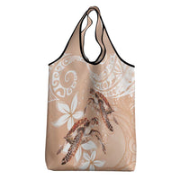 Happy Valentine's Day Polynesia Grocery Bag SeaTurtle Couple Polynesian - Desert Sand Color LT14 - Polynesian Pride