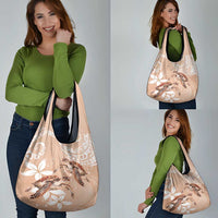 Happy Valentine's Day Polynesia Grocery Bag SeaTurtle Couple Polynesian - Desert Sand Color LT14 - Polynesian Pride