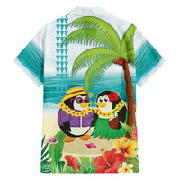 Hawaii Penguin Couple Family Matching Off Shoulder Maxi Dress and Hawaiian Shirt Hawaiian Kakau - Tropical Summer Vibes