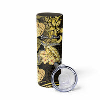 Personalised Aloha Hawaii Oahu Island Skinny Tumbler Gathering Place Sea Turtle Ilima Flowers