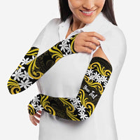 Personalised Cook Islands Aitutaki Arm Sleeves Tiare Maori Polynesian Waves Tattoo