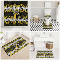 Personalised Cook Islands Aitutaki Bathroom Set Tiare Maori Polynesian Waves Tattoo LT14 - Polynesian Pride