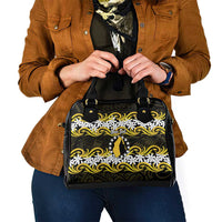 Personalised Cook Islands Aitutaki Shoulder Handbag Tiare Maori Polynesian Waves Tattoo LT14 - Polynesian Pride