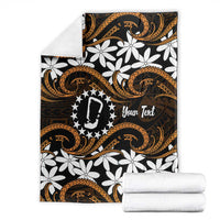 Personalised Cook Islands Rakahanga Blanket Tiare Maori Polynesian Waves Tattoo LT14 - Polynesian Pride