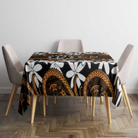 Personalised Cook Islands Rakahanga Tablecloth Tiare Maori Polynesian Waves Tattoo LT14 - Polynesian Pride